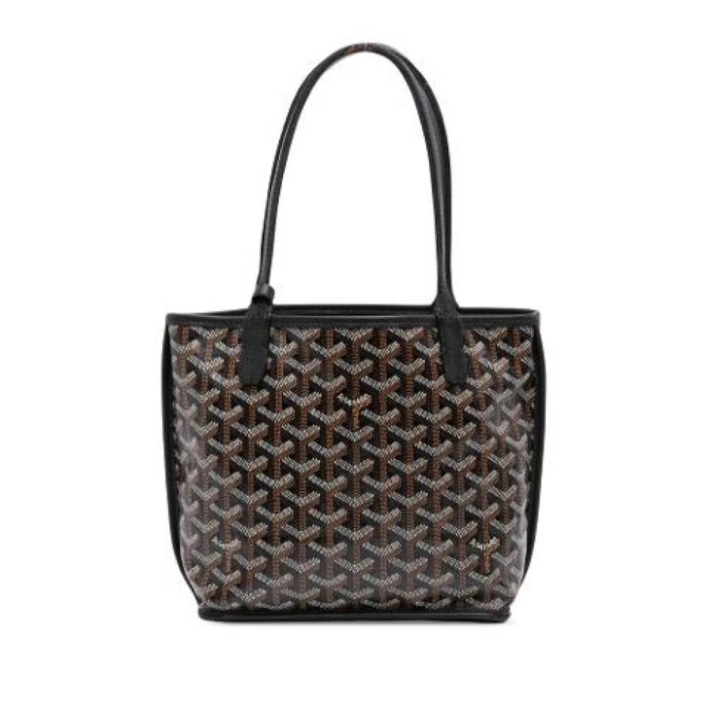Goyard Vintage Pre-owned Anjou Håndtaske - Vintage - Dame - Sort - ONE SIZE - Læder