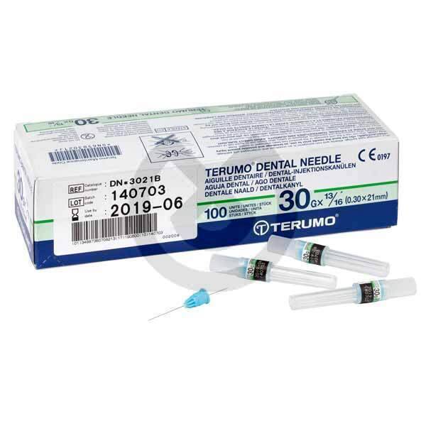Sterila kanyler i rostfritt stål 27G (0,4 x 21mm) 100 st. - Terumo - TERUMO