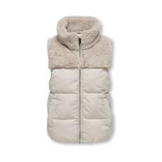ONLY KIDS ONLY KIDS Grey Faux Fur Puffer Gilet