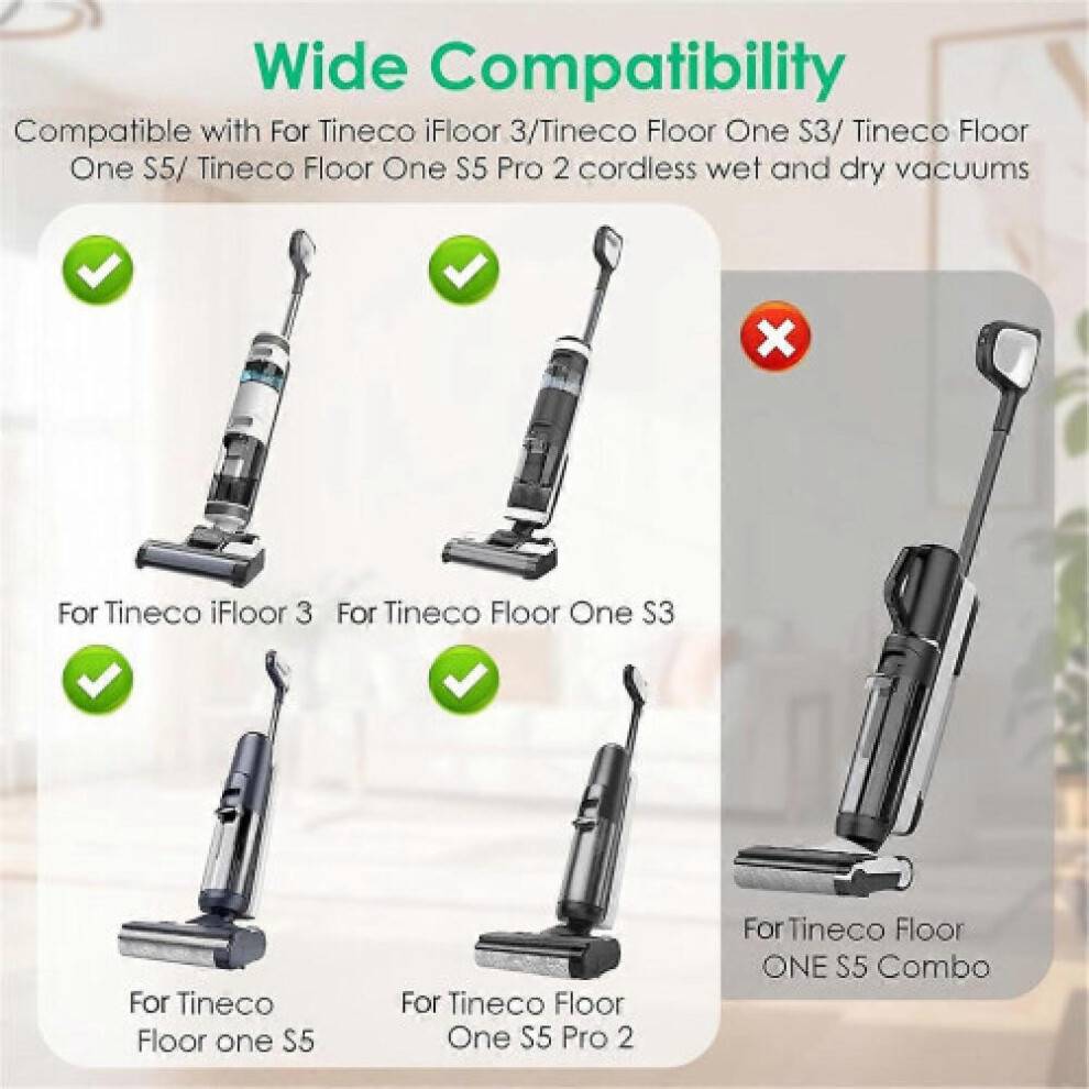 HEPA-udskiftningsfiltre er kompatible med de ledningsfri støvsugere Tineco iFloor 3, Floor One S3, Floor One S5 og Floor One S5 Pr
