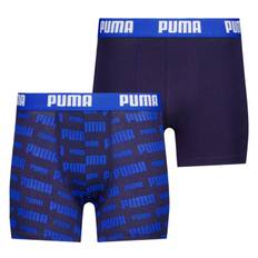 Logo Print Boxer 2-pack JR kalsonger, Navy / Blue, Barn, 170/176