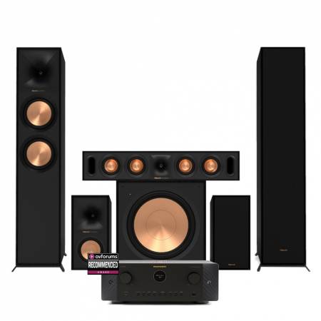 Marantz Cinema 60 & Klipsch Reference R-600F 5.1 hemmabiopaket, svart