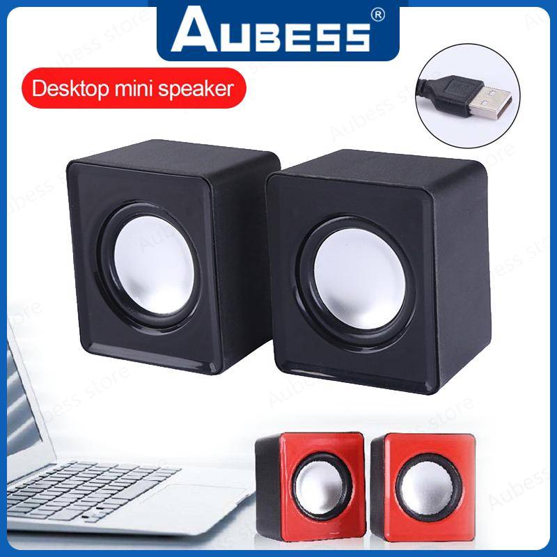 2st/set Mini datorhögtalare USB trådbundna högtalare Universal stereoljud surroundhögtalare för datorer Bärbara datorer Bärbara datorer svart