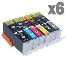 Pack de 6 cartouches compatibles Canon PGI 550 CLI 551 imprimantes Pixma MG6450