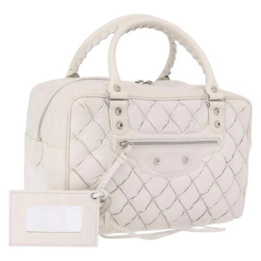 Balenciaga Vintage Pre-owned Vintage Håndtaske - Vintage - Dame - Hvid - ONE SIZE - Læder
