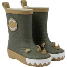Mikk-Line 3D Dragon Wellies Stl. 22 - Gummistövlar Från Magasin - Dusty Olive (22)