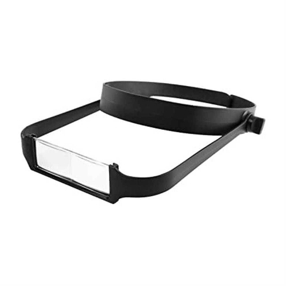 Slimline pandebåndsforstørrelsesglas med 4 linser, assisteret reparation af -monteret