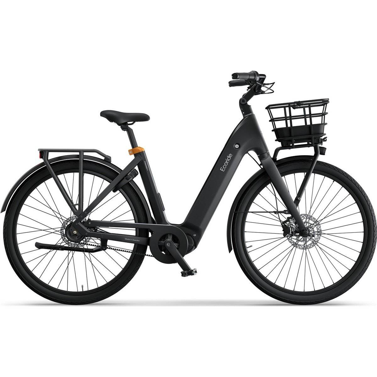 Elcykel Ecoride Ambassador 4 Mittmotor Remdrift Skivbroms Black s 2025