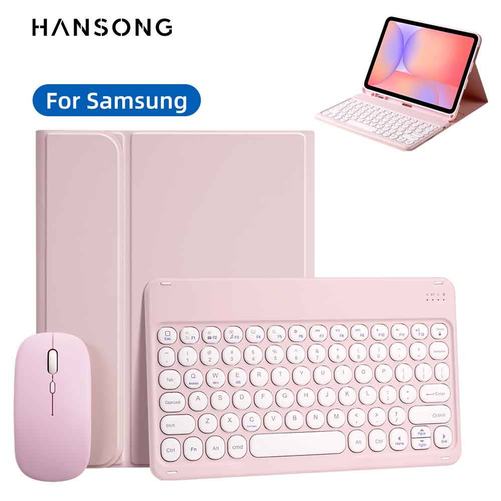 Tablet Case For Samsung Galaxy Tab S6 Lite Bluetooth Keyboard S7 S8 S9 FE S10FE 11in S7+/S8+/S9+/S9 FE+/S10 Plus A8 Cover