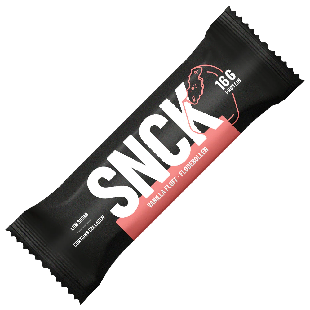 SNCK - Proteinbar 55g - Vanilla Fluff - Flødebollen