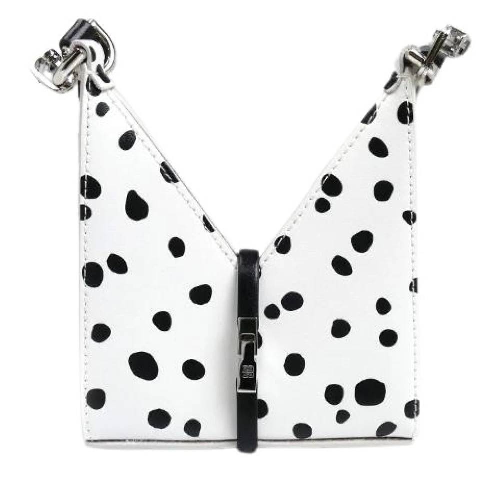 Givenchy Pre-owned Pre-owned Cut Out Micro Leather 2way Shoulder Bag - Vintage - Dame - Hvid - ONE SIZE - Uld