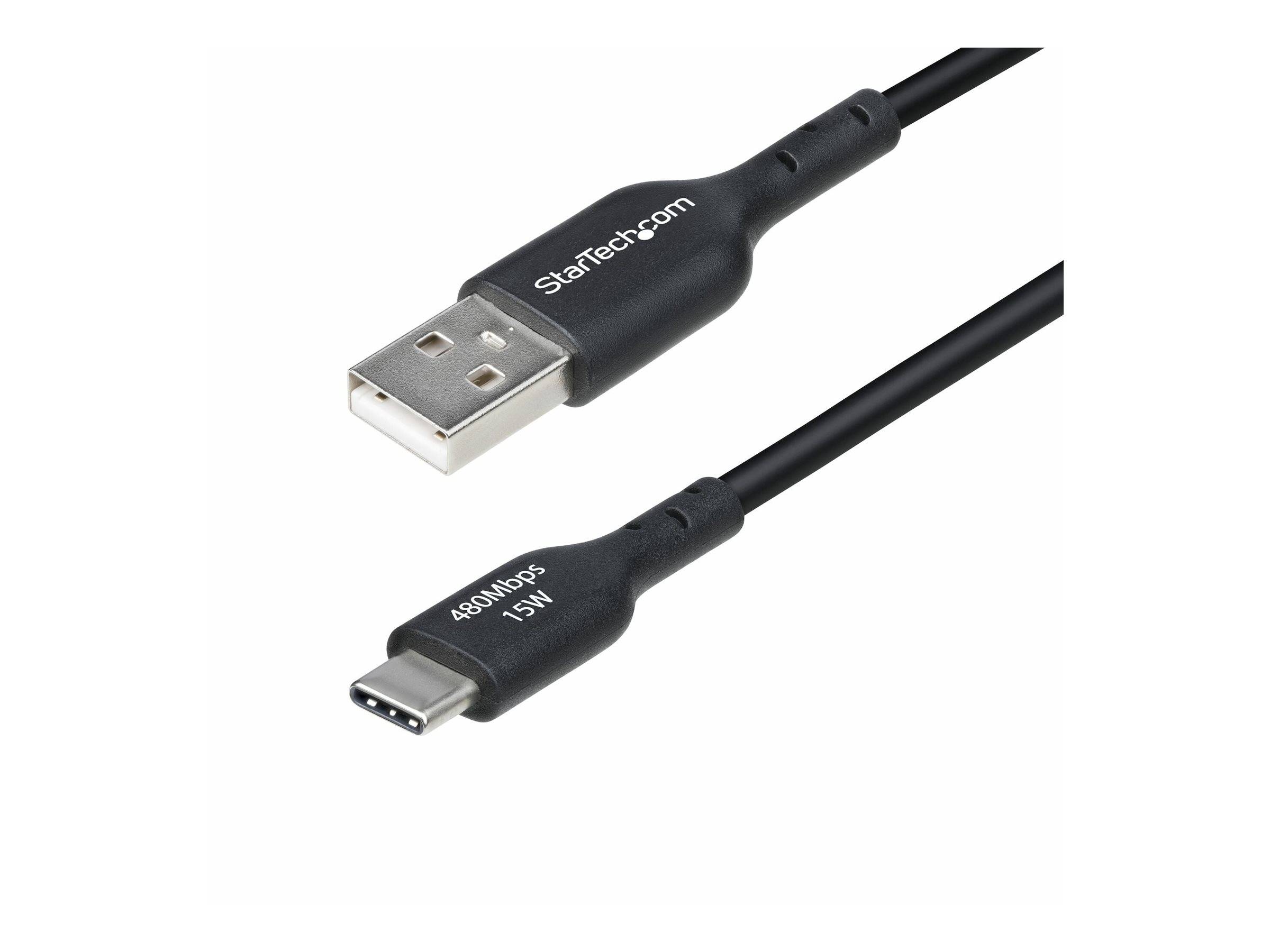 StarTech.com 3ft (1m) USB-A to USB-C Charging Cable, Charger Cord, M/M USB Type-C kabel 1m Sort --> På fjernlager, levevering hos dig 12-07-2026