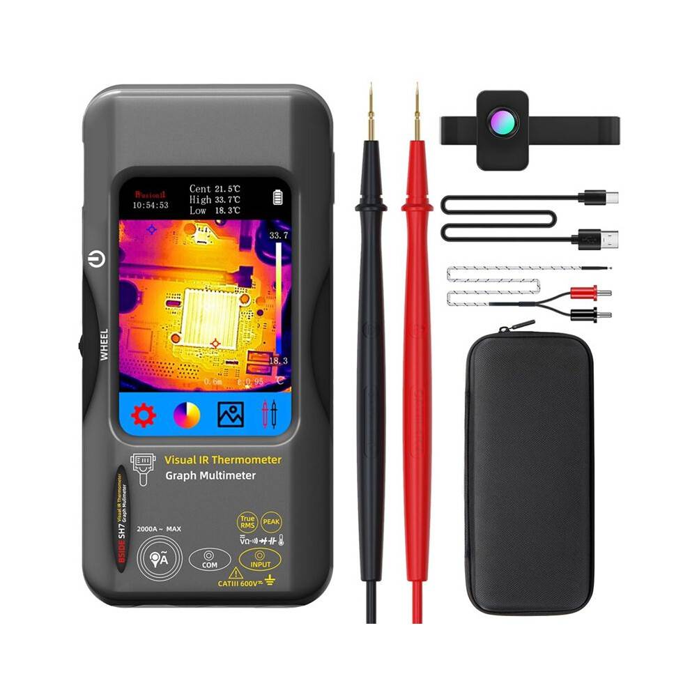 Thermal Imaging Camera Multimeter 320x320 Resolution 25Hz Infrared Thermal Camera 15 Thermal Palettes -Ranging Tester