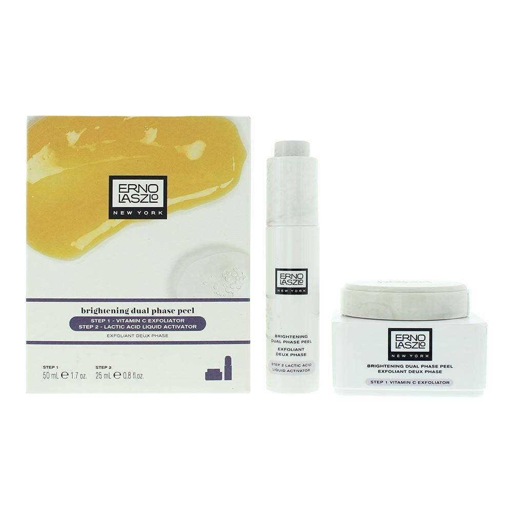 Erno Laszlo Fase 1 Crema Esfoliante 25 ml e Fase 2 Acido Lattico — Set Viso