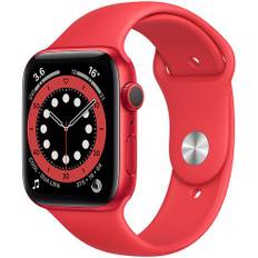 Apple Watch Series 6 Aluminium 44 mm (2020) | GPS | röd | Sportband röd