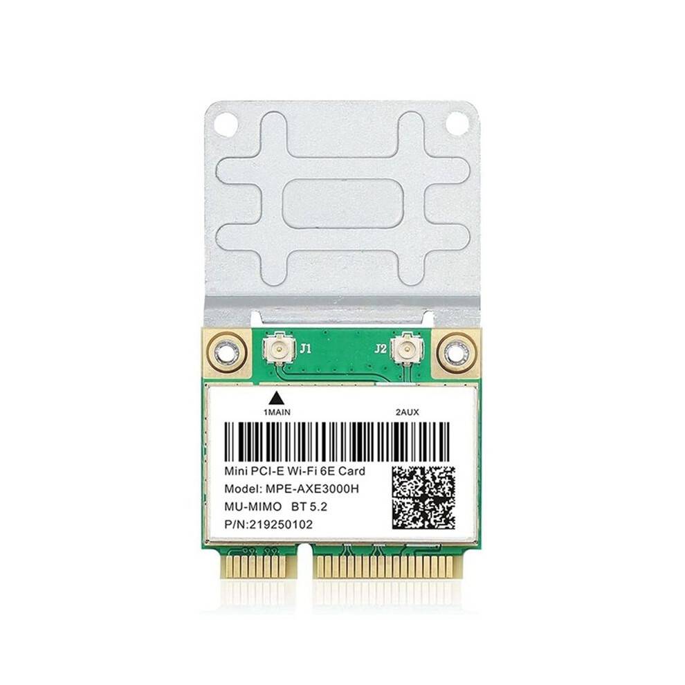 Tri Band 5374Mbps WiFi 6E MPE-AXE3000H AX210 Wireless Card BT 5.2 for PCIE Wi-Fi Adapter Win10 for Desktop/Laptop