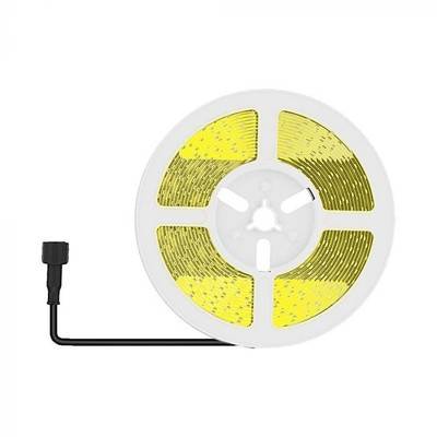 V-Tac LED solcellestrip, 1.2W, 5 meter, fjernbetjening, IP67, varm hvid