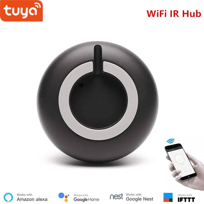 Tuya universal smart ir hub fjärrkontroll röststyrning ac, tv, arbeta med alexa, google home assistant, apple, android smartphone