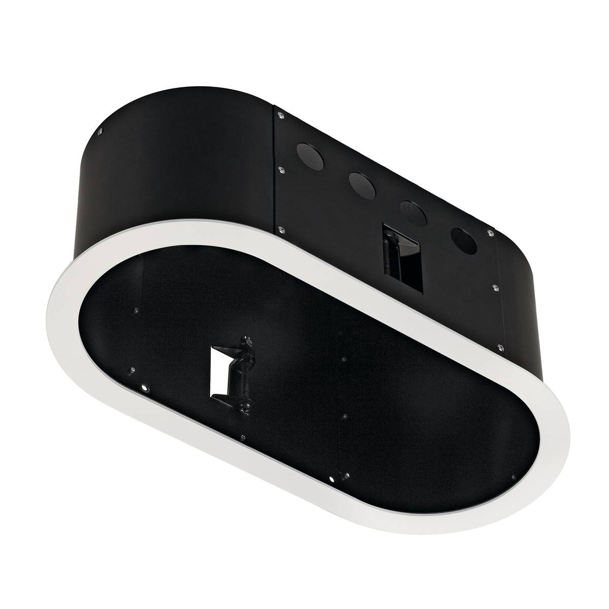 SLV Aixlight Pro II Flat Frame Round mattvit/svart