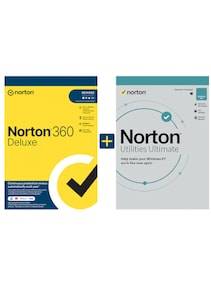 Norton 360 Deluxe & Utilities Ultimate (5 Devices, 1 Year) - Norton Key - EUROPE