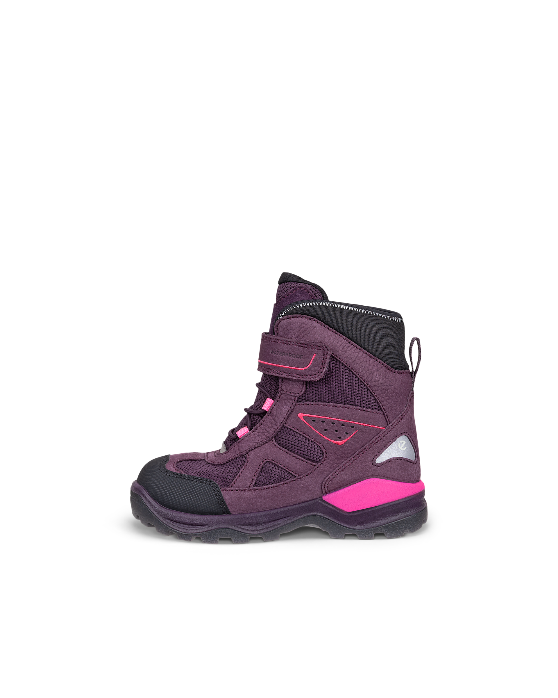 ECCO SNOW MOUNTAIN - Vinterstøvle i vandtæt i nubuck til børn - Lilla - 33