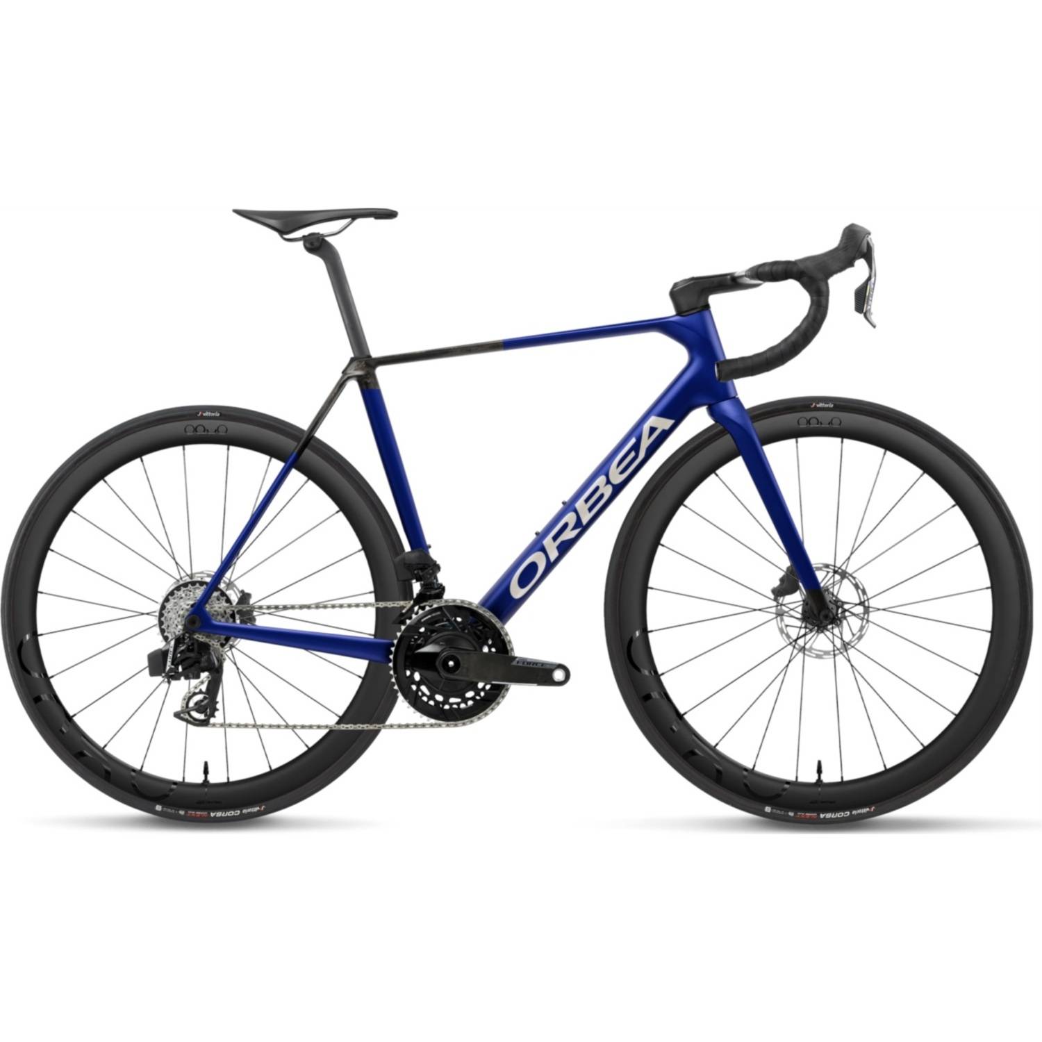 Racercykel allround Orbea Orca M21eTeam Cobalt Blue/Carbon Raw 55 - Svart Blå ( )