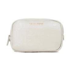 Valentino by Mario Valentino, Tasker , unisex, Grå, ONE SIZE, Uld, Lio Re Lynlås Skønhedstaske
