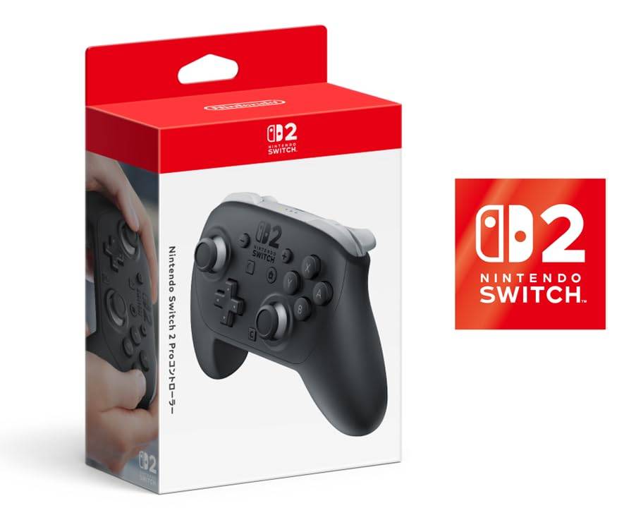 Genuine Nintendo Switch 2 Pro Controller Nintendo Switch 2 logo design sticker (Bonus included)