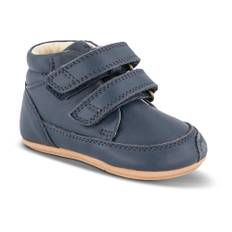 Bundgaard, Kids , unisex, Blå, 22 EU, Læder, Baby Første Skridt Bløde Lædersko