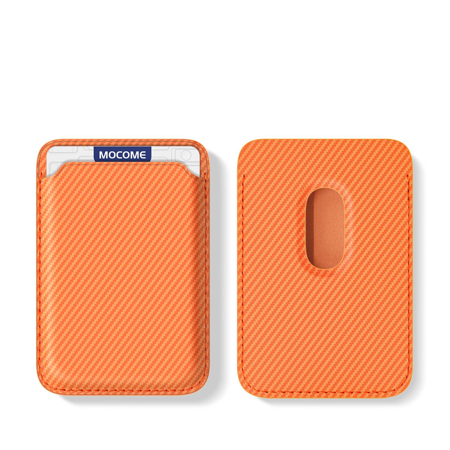 Carbon Fiber Texture Strong Magnet For Magsafe Card Holder Wallet For iPhone 17 16 15 14 Pro Max Magnetic Crdit Card Bag