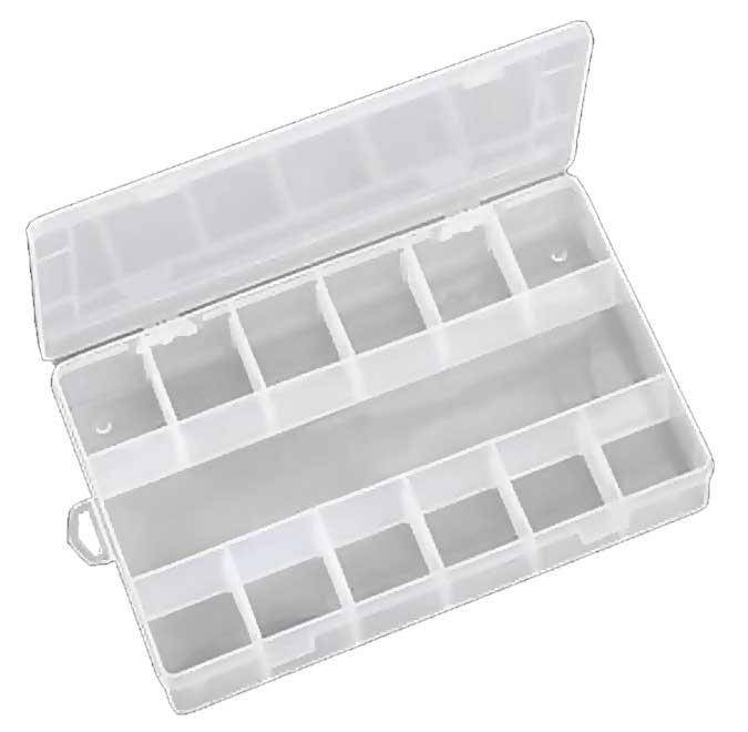 Fladen 13 Section Box 273x180x44mm, Clear
