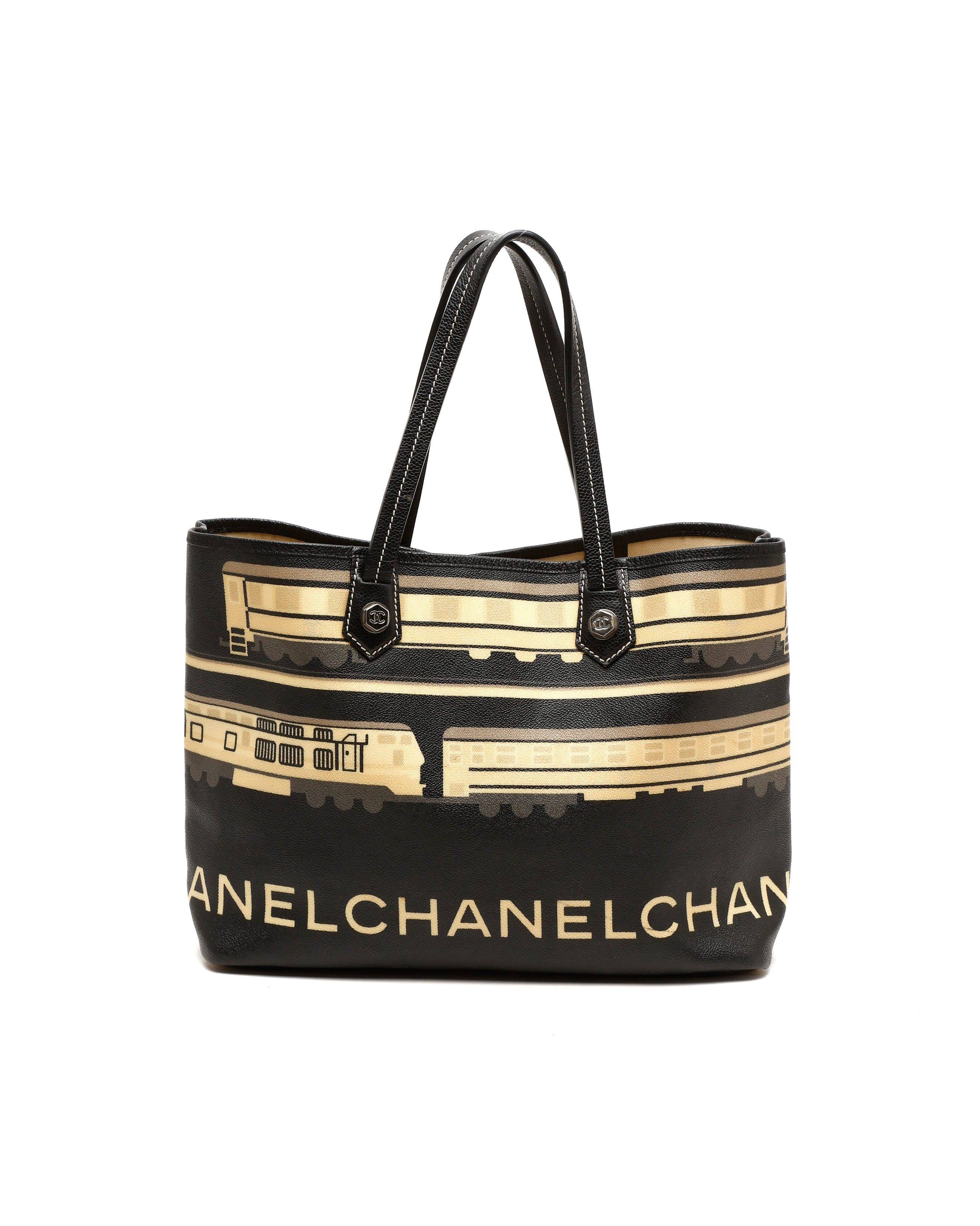 Chanel CC Le Train Tote Bag - Black (One Size)