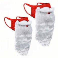 1pc Santa Claus Beard Face Mask, Funny Mustache Holiday Mask, Fun Adult Christmas Gift - Multicolor - Face Mask