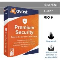 Avast Premium Security 2026, 3 PC - 1 Jahr, Download