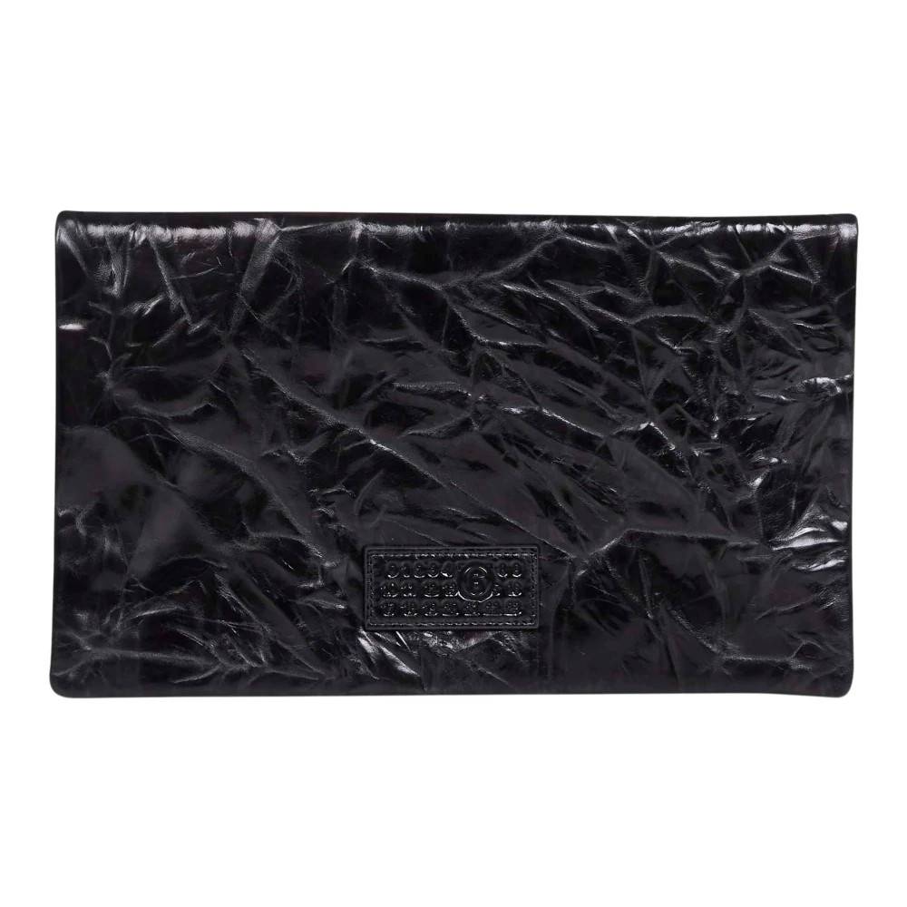 MM6 Maison Margiela Foldover Clutch - Tasker - Dame - Sort - ONE SIZE - Læder