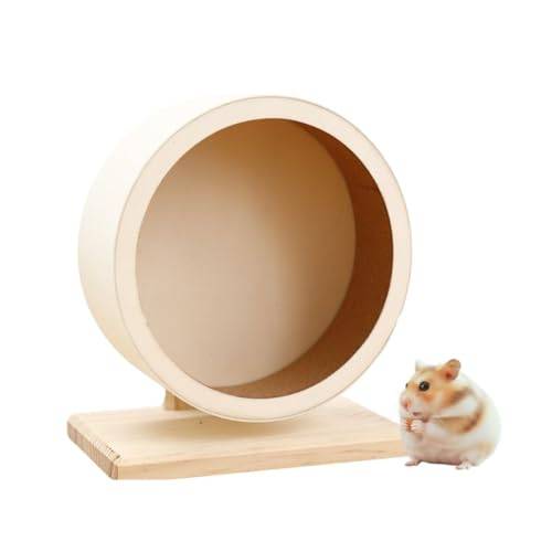 Blue Bird Basket Hamster Exercise Wheel for Guinea Pigs, Hedgehogs, and Small Animals - Wooden Toy Wheel for Relieving Lack of Exercise and Running