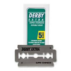 Derby Extra Super Stainless Dubbeleggade Rakblad 50-pack (Prenumeration: Var fjärde månad)