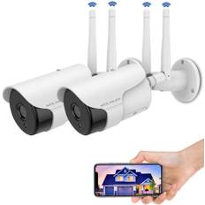 Wifi kamera Udendørs Trådløs - Med Nightvision - 1280x720 fuld HD-opløsning  - Hurtig levering