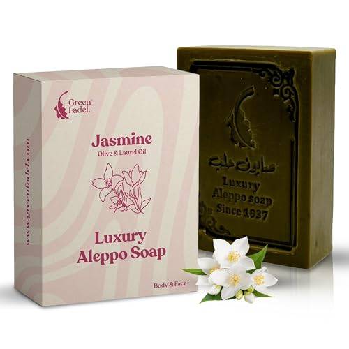 GREEN FADEL Aleppo Tvål Luxury Jasmin, olivolja, ca 100 g