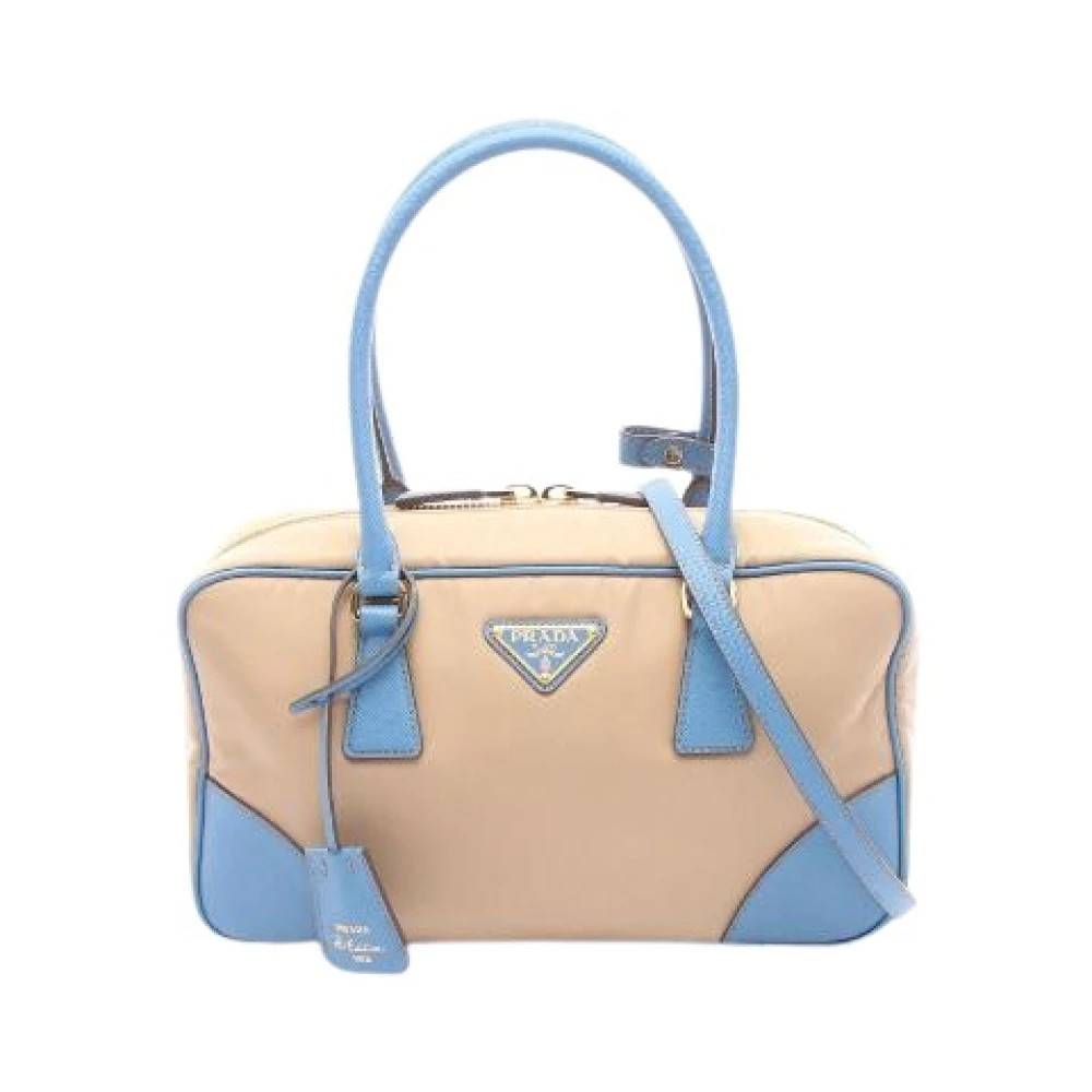 Prada Vintage - Pre-owned Re-Edition 1978 Nylon Saffiano Läder 2-väska Handväska Vintage - Dam - ONE Size - Läder