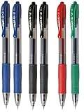 PILOT G2 kulspetspenna, 6-pack, 2 blå, 2 svart, 1 röd, 1 grön