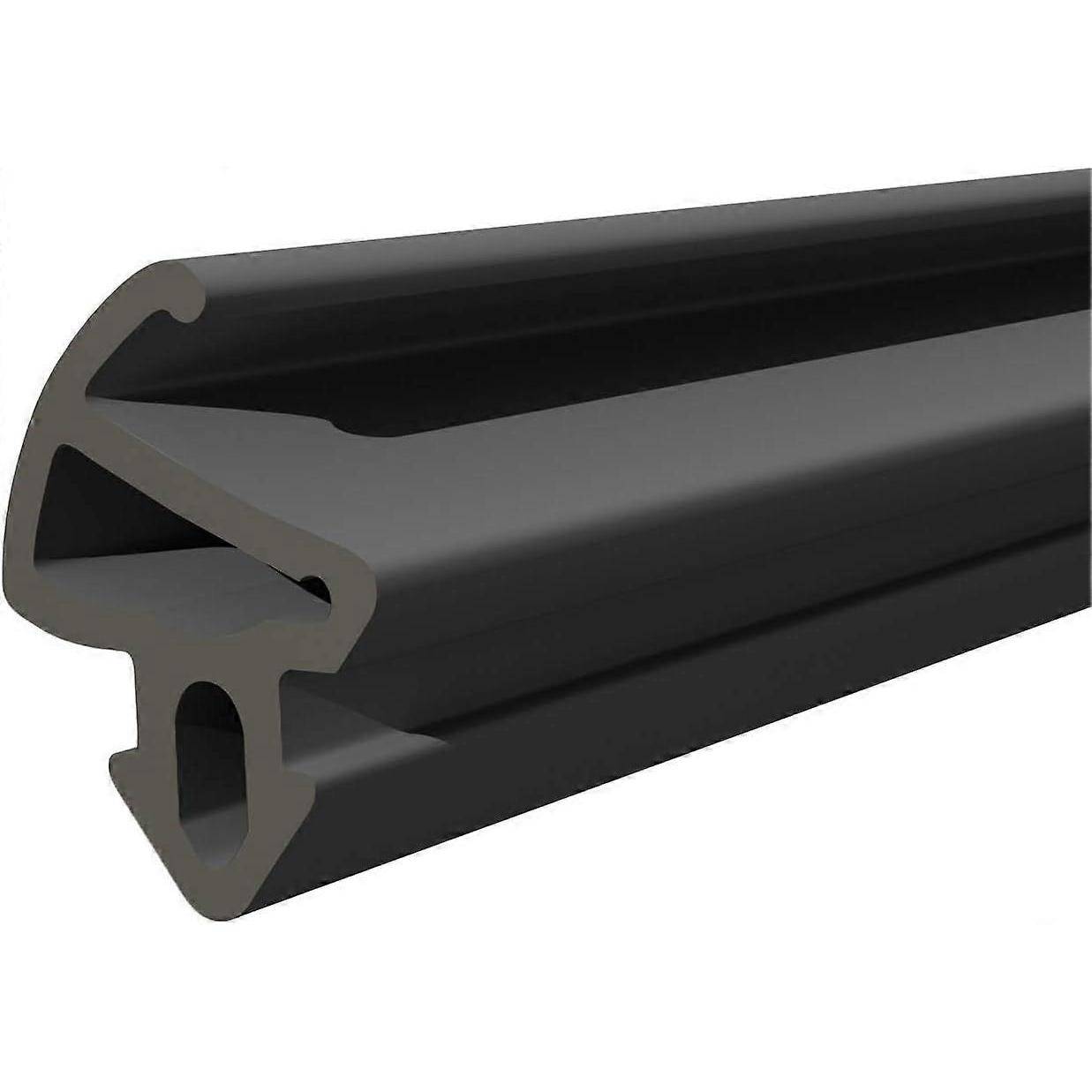 Fönsterlist | Svart | 5 m | PVC-fönster | Gummilist | Plastfönsterlister | Tätningslist för aluminiumprofilsdörr