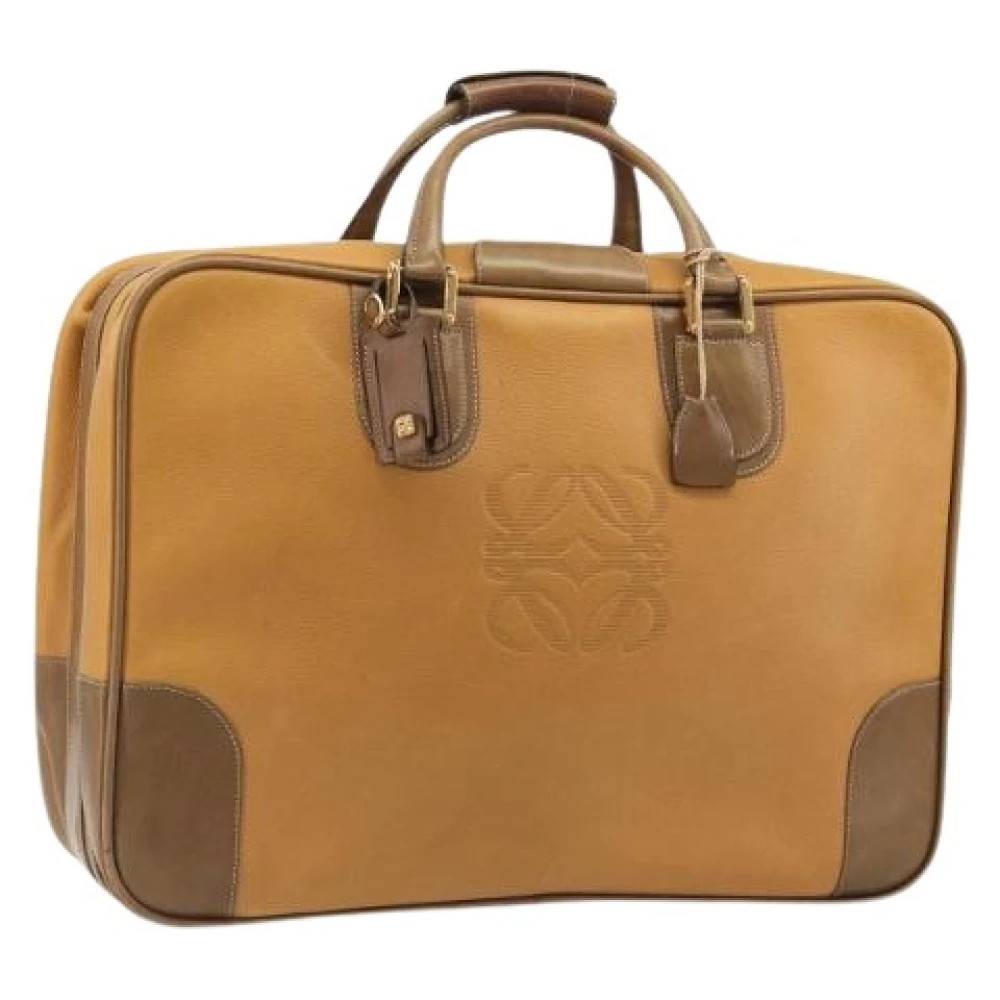 Loewe Pre-owned Pre-owned Trunk Weekend Bag - Vintage - Dame - Brun - ONE SIZE - Uld