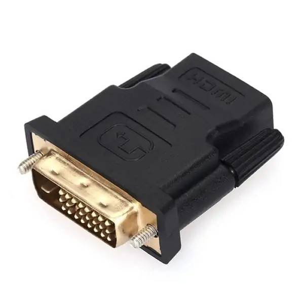 HDMI (Hun) til DVI-D (Han) adapter med Guldbelagte stik..