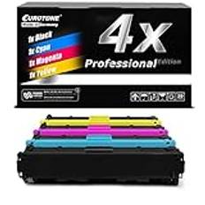 E.T. Toner 4 x kompatibel med HP Color LaserJet Pro M252 M274 M277 ersätter CF400A-03A 201A