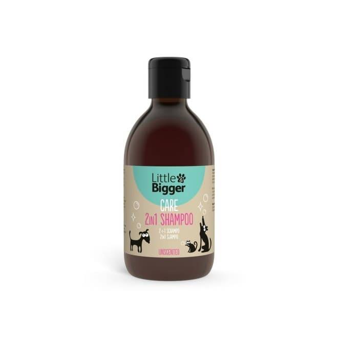 Little&Bigger Care 2-in-1 Schampo+Balsam f&ouml;r Hund & Katt Unscented 300 ml