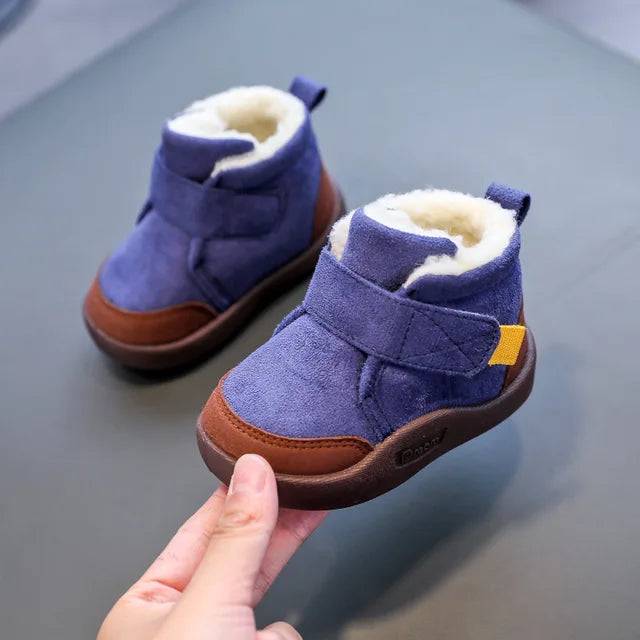 Mini Fashion Vinterstövlar - Lyxiga Vinterstövlar för Barn - Blå / 24 (1-2 år)