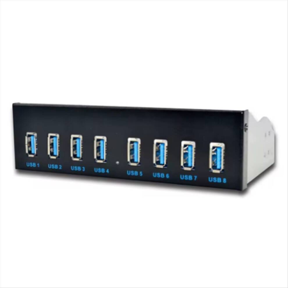 8 Port USB Hub USB3 5.25 3.0 Frontpanel Splittere til PC USB-HUB Multi