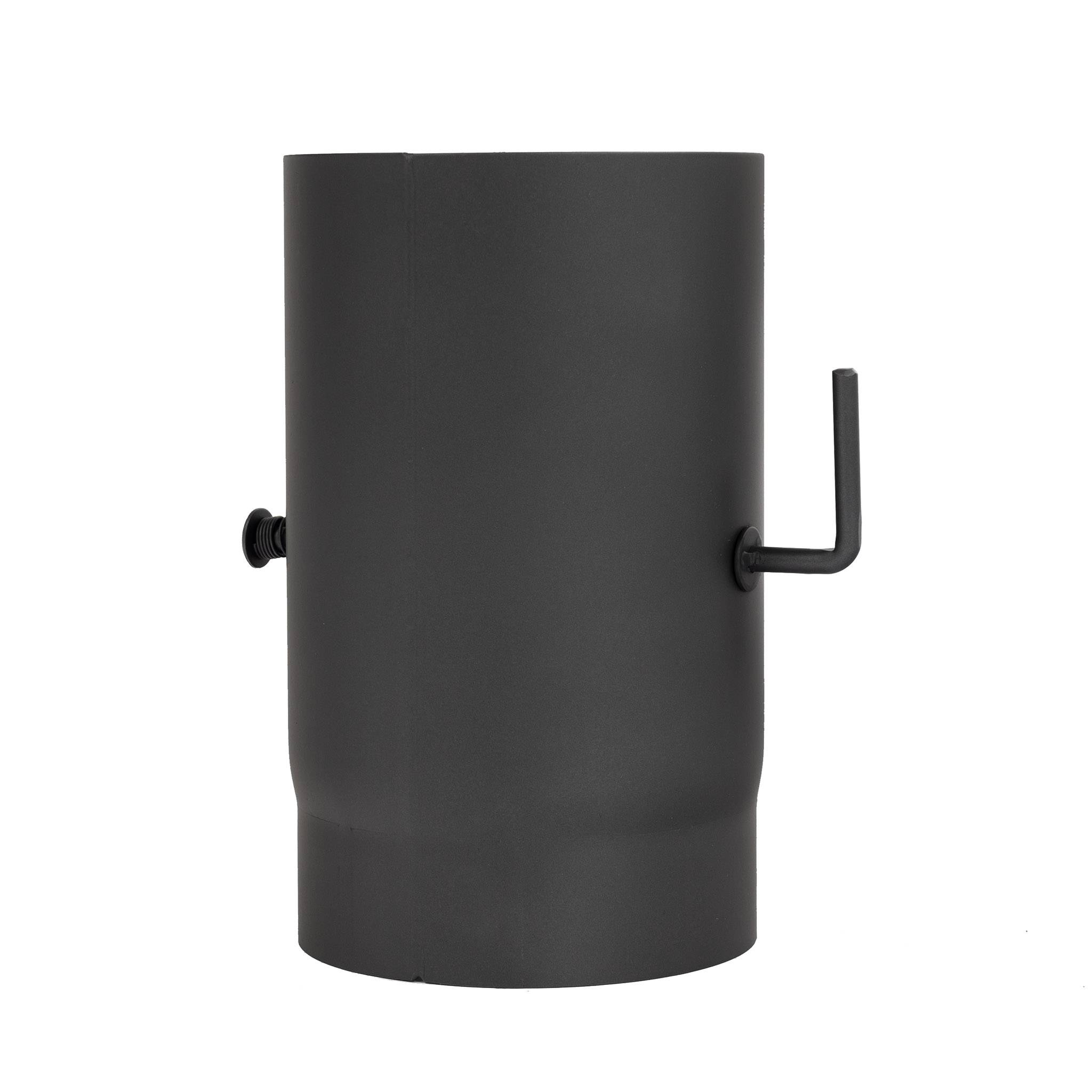 Rökrör 250mm rak med spjäll