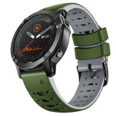 Garmin Fenix 7 / Fenix 7 Solar / Fenix 7 Sapphire Solar osv. Silikone urrem, 22 mm - Grøn